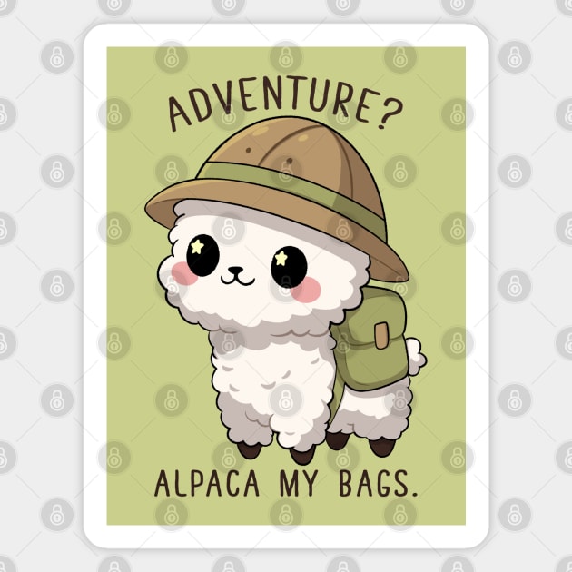 alpaca my bags Magnet by hunnydoll